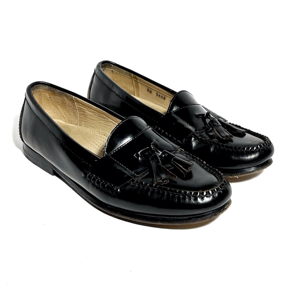 Cole Haan Men’s Black Pinch Tassel Loafers, Size 10 1/2